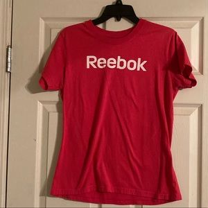 Reebok pink t-shirt. Size large.